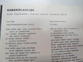 Ylioppilasteatteri 1926-1966... -minihistoriikki / theatre history
