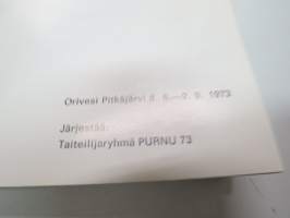 Purnu 73 - 1973, Orivesi -taidenäyttelyn näytttelykirja / art exhibition book