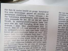 Purnu 73 - 1973, Orivesi -taidenäyttelyn näytttelykirja / art exhibition book