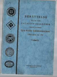Berättelse över  den under Fru Signe Relanders beskydd anordnade äfhärde Nordiska Sjusköterskekongressen Helsingfors 1930