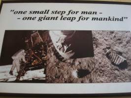 Apollo 11, 50-vuotis 1969-2019, canvastaulu, koko 20 cm x 30 cm. Teen näitä vain 50 numeroitua kappaletta. Yksi heti valmiina lähetettäväksi.