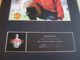 Eric Cantona, Manchester United, jalkapallo, canvastaulu, koko 20 cm x 30 cm. Teen näitä vain 50 numeroitua kappaletta. Yksi heti valmiina lähetettäväksi.