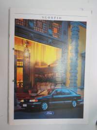 Ford Scorpio 1989 -myyntiesite / sales brochure