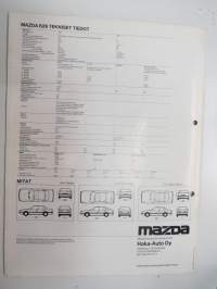 Mazda 626 1983 -myyntiesite / sales brochure