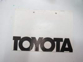 Citroën - Toyota -myyntiesite / sales brochure