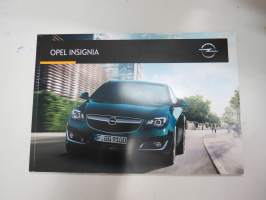 Opel Insignia 2016 -myyntiesite / sales brochure