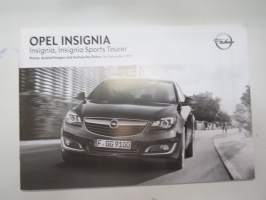 Opel Insignia 2016 -myyntiesite / sales brochure