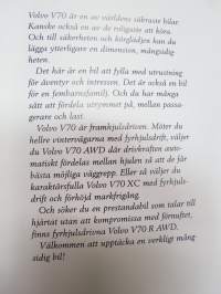 Volvo V70 1999 -myyntiesite / sales brochure