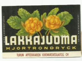 Lakkajuoma -  juomaetiketti