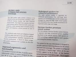 Jaguar XJ Series V8 - Press information 9.9.1997 -pressi- ja lanseerauskansio uudelle mallille, mukana 12 kpl pressikuvia