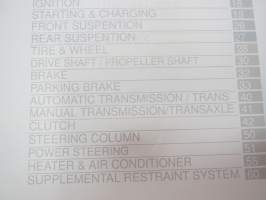 Toyota Camry ACV3_ series / MCV30 series, Aug. 2001 Repair Manual Volume 1 -korjaamokäsikirja, 1. osa