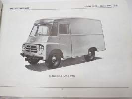 Morris 1-ton, 1 1/2-ton series LD1 and LD2 Service Parts List -varaosaluettelo