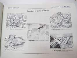Morris 1-ton, 1 1/2-ton series LD1 and LD2 Service Parts List -varaosaluettelo