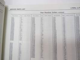 Morris 1-ton, 1 1/2-ton series LD1 and LD2 Service Parts List -varaosaluettelo