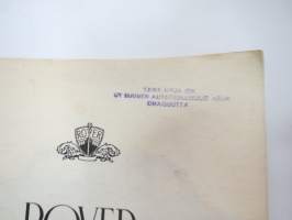 Rover 3L käyttöohjeet ja määräaikaishuolto -operator´s manual + service