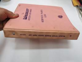 Wolseley Fifteen Hundred 1500 Service Parts List -varaosaluettelo