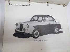 Wolseley Fifteen Hundred 1500 Service Parts List -varaosaluettelo