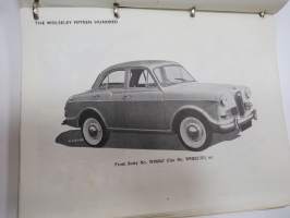 Wolseley Fifteen Hundred 1500 Service Parts List -varaosaluettelo