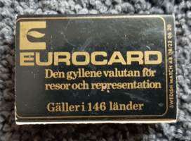 Operakällaren, Stockholm + Eurocard  -tulitikkurasia.