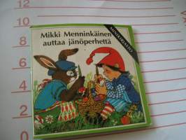 mikki menninkäinen auttaa jänöperhettä. minikirjasto