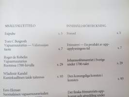 Kultaa ja taivaansinistä - I guld och himmelsbått -Turun Maakuntamuseo näyttelyesite nr 15, näyttelykirja, vapaamuurarihistoriaa -exhibition publication / catalog