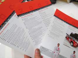 Citroën - Mondial de L´automobile 2002 binder, in english -englanninkielinen mallistoesittelykansio vuoden 2002 autonäyttelyyn