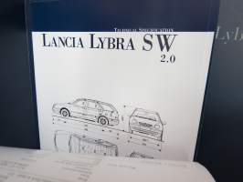 Lancia Lybra -mallistoesittelykansio / lehdistötiedote kansio, pressikuvia ym. / press release binder