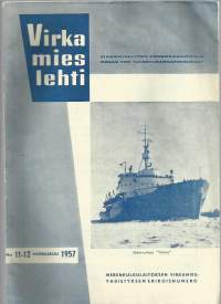 Virkamieslehti 1957  nr 11-12  Merenkulkulaitoksen erikoisnumero kannessa jäänmurtaja Voima
