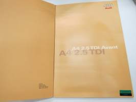 Audi S4, S4 Avant 1998 -mallistoesittely, lanseerauskansio / pressikansio - Press release kit