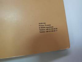 Audi S4, S4 Avant 1998 -mallistoesittely, lanseerauskansio / pressikansio - Press release kit
