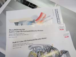 Audi S4, S4 Avant 1998 -mallistoesittely, lanseerauskansio / pressikansio - Press release kit