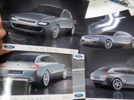 Ford Visos konseptiauto -lanseeraus -mallistoesittelykansio / press release binder