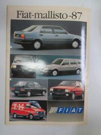 Fiat mallisto 1987 -myyntiesite / sales brochure