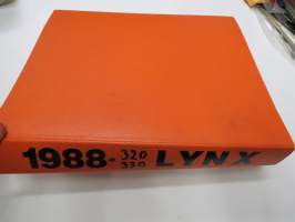 Lynx 1988 320 alkaen rungon nr 870551, 330 alkaen rungon nr 870939 moottorikelkka -varaosaluettelo - reservdelskatalog / snow scooter parts manual