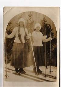 Hiihtäjät 1918 - valokuva 6x9 cm