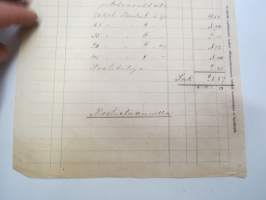 Osakeyhtiö Kauppakirjapaino - Helsinki / Vakka-Suomen Tarkastusyhdistys, 1.11.1911 -asiakirja / business document