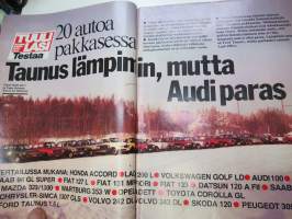 Tuulilasi 1979 nr 10, Lämmityslaitevertailu, Petro-Saab kestotesti, BMW M1, Volvo 244 GLD, Suurajojen pituushypyt, Opel Kadett 1.3 De Luxe, Toyota Corolla 100 kertoo