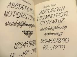 Brushstroke and free-style alphabets. 100 complete fonts. Typographers catalog
