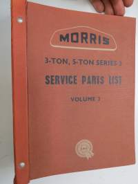 Morris 3-ton, 5-ton series 3 - volume 3 Service Parts List (AKD 920) -varaosaluettelo