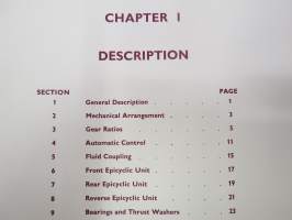 Rolls-Royce - Automatic gearbox Workshop Manual -korjaamokirja