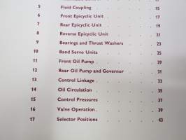 Rolls-Royce - Automatic gearbox Workshop Manual -korjaamokirja