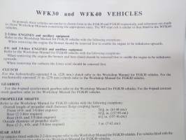 BMC WF K30, WF K40, WFK60, WF K100, WF K120 Vehicles Workshop Manual -korjaamokirja