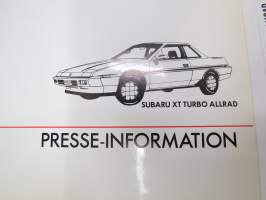 Subaru Presse Information -kansio valokuvineen