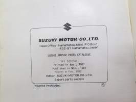 Suzuki RM250EZ parts catalogue -varaosaluettelo