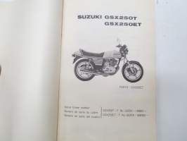 Suzuki GSX250T / GSX250ET parts catalogue -varaosaluettelo
