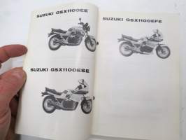 Suzuki GSX1100E (GV71A/B/C/D), GSX1100EE / GSX1100ESE / GSX1100EFE parts catalogue -varaosaluettelo