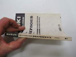 Suzuki GSX750ES (GR72A), GSX750ESD / GSX750ESE / GSX750EFE / GSX750EE parts catalogue -varaosaluettelo