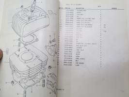 Suzuki TS125ERZ parts catalogue -varaosaluettelo