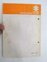 Suzuki TS125ERZ parts catalogue -varaosaluettelo