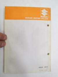 Suzuki DR125SE (SF41A) parts catalogue -varaosaluettelo